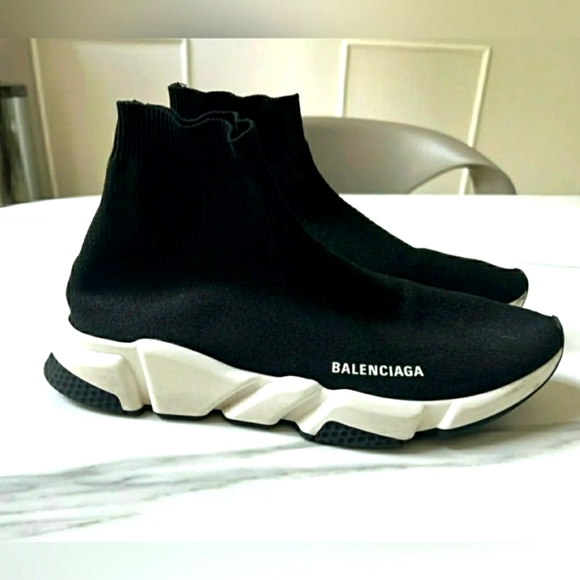 SOLD***Balenciaga Speed Trainer (Unisex) Sine II - Black US Size 11 - Picture 2 of 6
